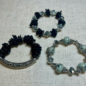 Handmade Boho Bracelet Bundle Set of 3 Size Medium
